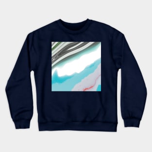 Summer Vibes Marble Waves Crewneck Sweatshirt